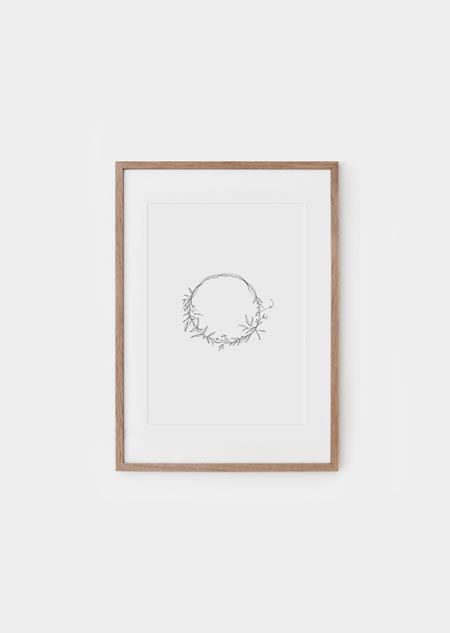 Wreath - A4 poster