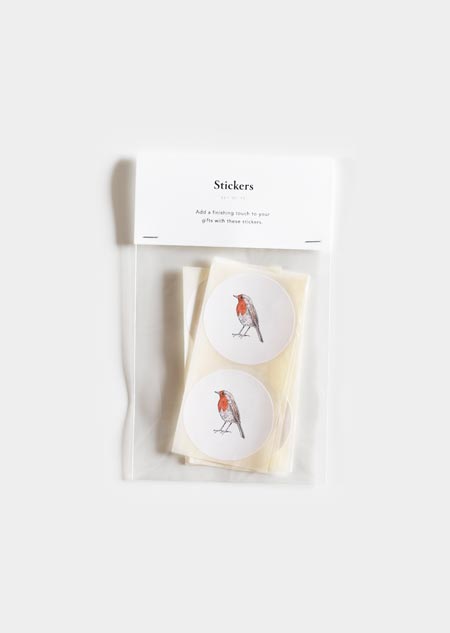 Sticker set - robin (color)