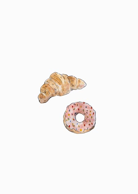 Croissant & donut