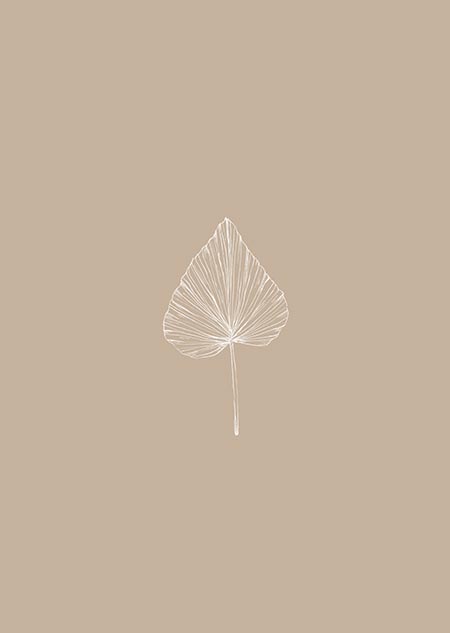 Palm leaf (sand) - A4