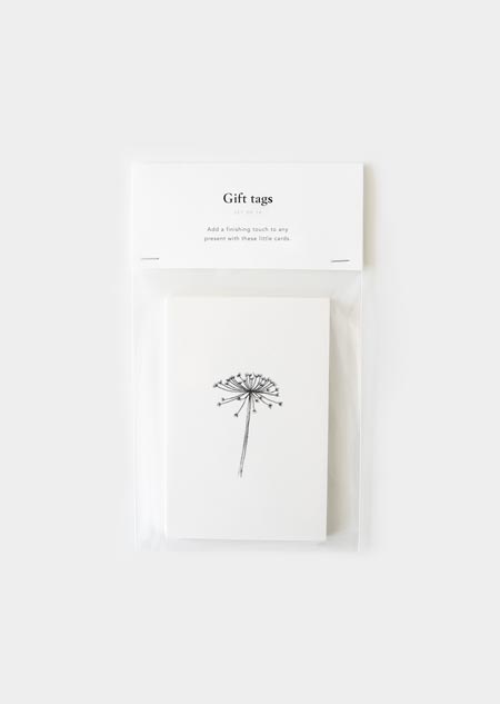 Gift tags - botanic (black-white)