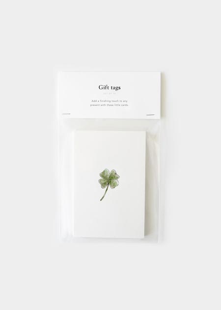 Gift tags - 10x clover (color)