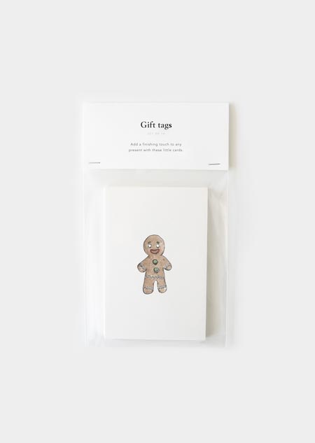 Gift tags - 10x gingerbreadman