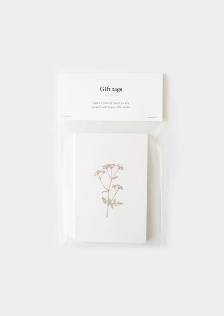 Gift tags - botanic (natural)