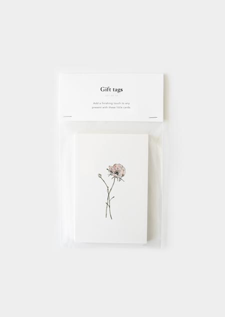 Gift tags - 10x anemone
