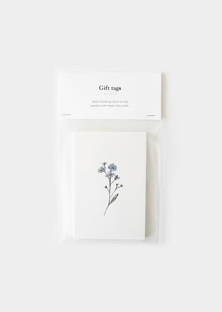 Gift tags - 10x forget-me-nots