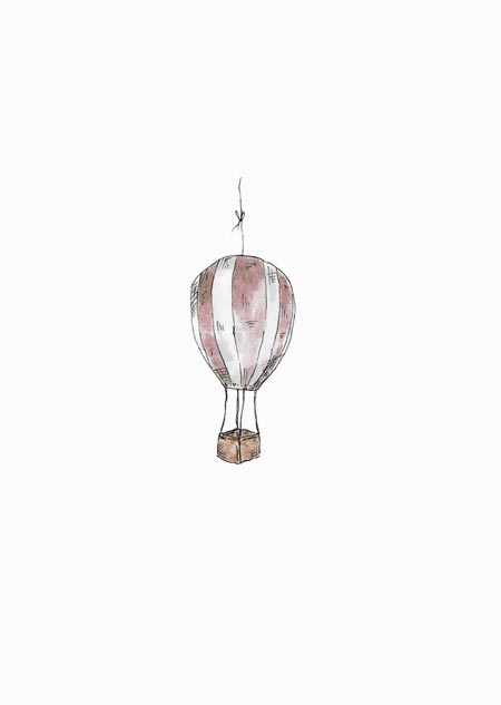 Luchtballon (roze)