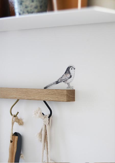 Wall sticker - long-tailed tit