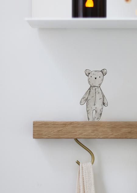 Wall sticker - teddy bear